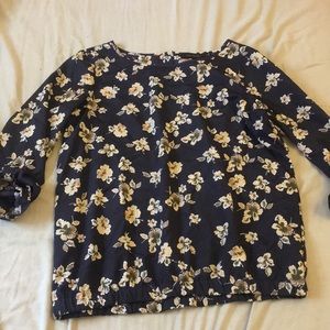 Three quarter length sleeve blouse